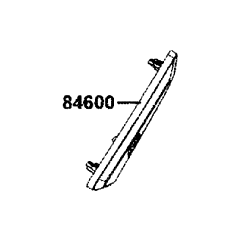 84600-AGJ5-E00-N1R COVER C, L BODY (Black) — diagram cutout