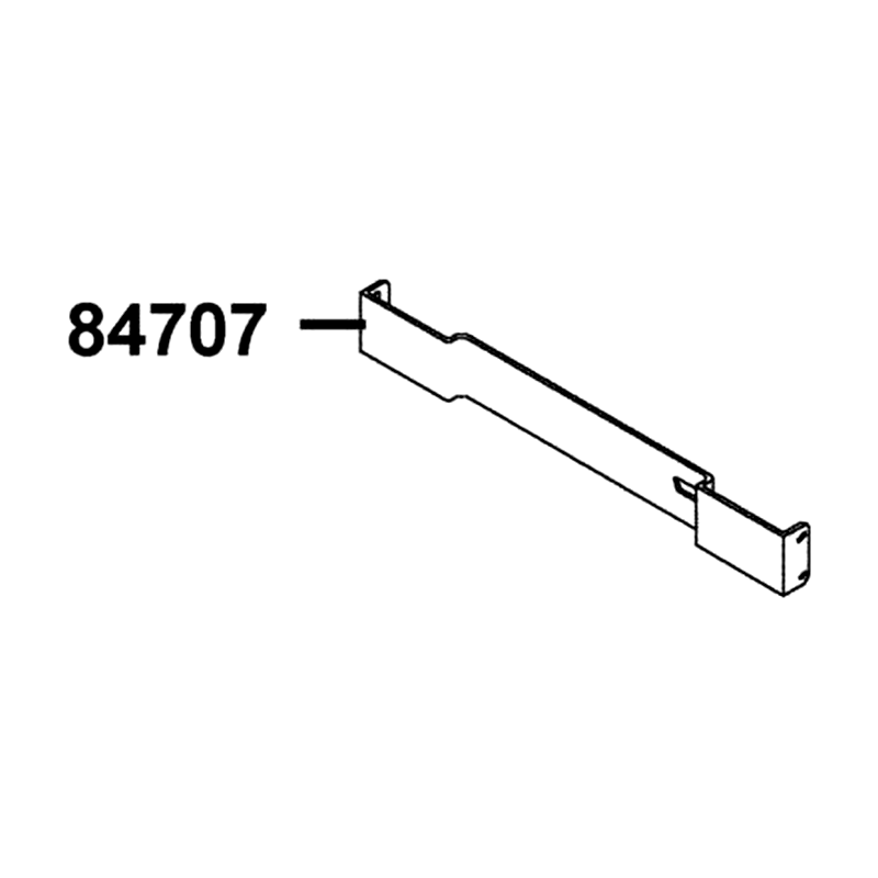 84707-AAB5-C00 STAY RR LICENSE — diagram cutout