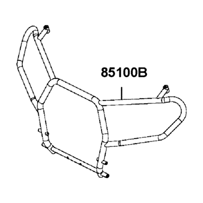 85100-AGA8-Y00 PIPE COMP FR. BUMPER — diagram cutout