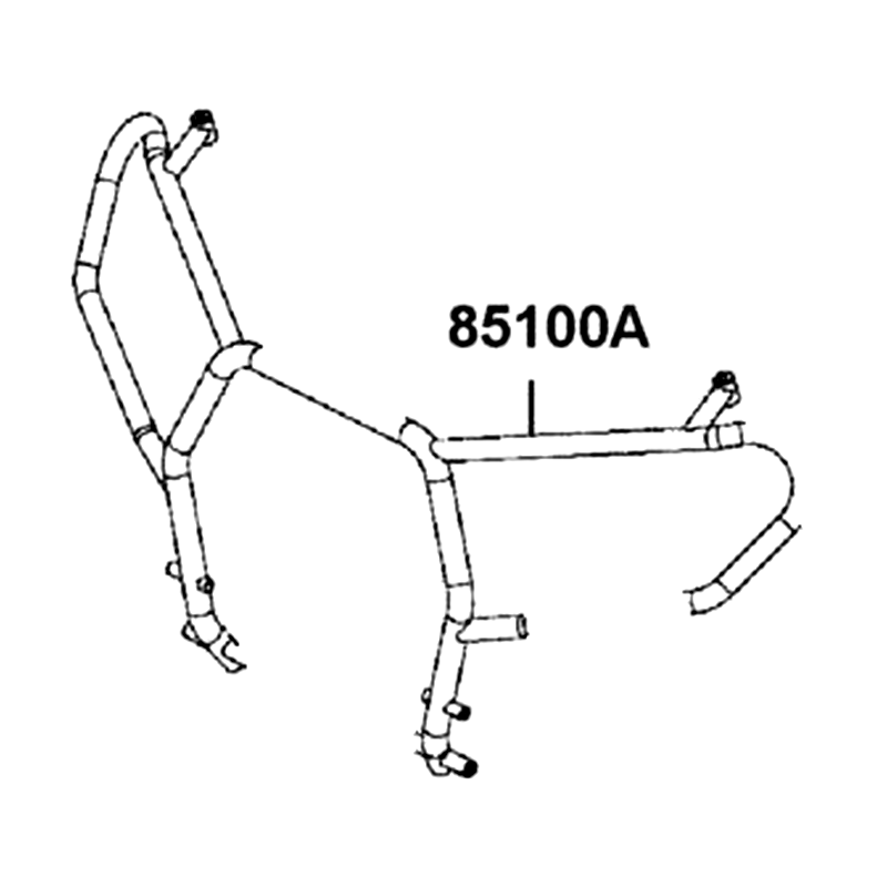 85100-AGA8-Y01-MFS PIPE COMP FR. BUMPER — diagram cutout