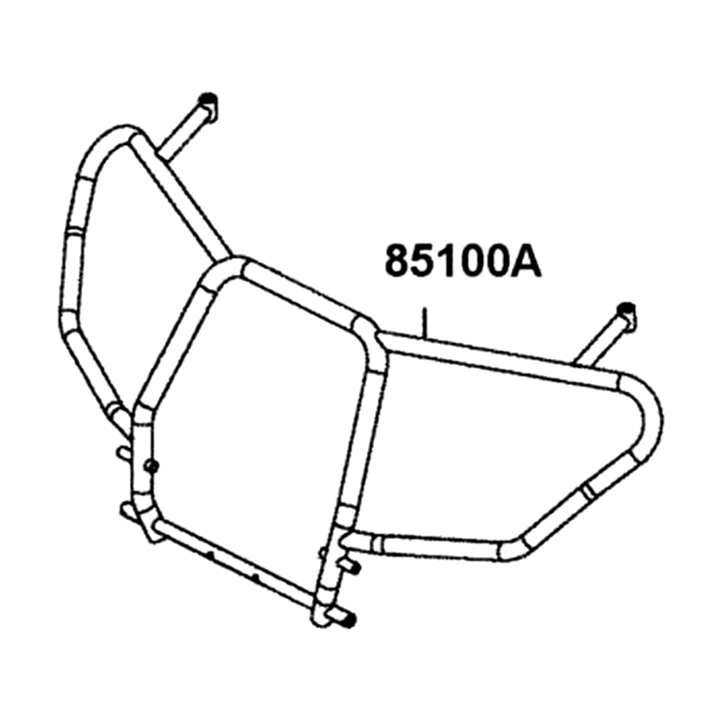 85100-AGA9-M07-MAS PIPE COMP FR BUMPER — diagram cutout