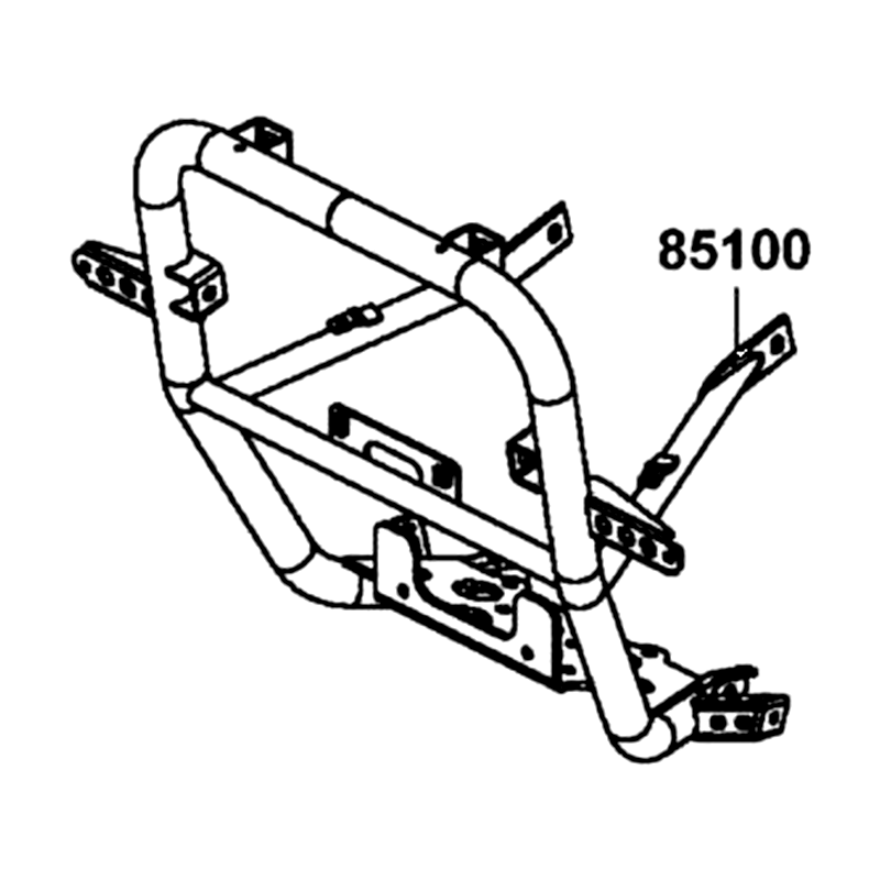85100-ALC1-E00 PIPE COMP FR BUMPER — diagram cutout