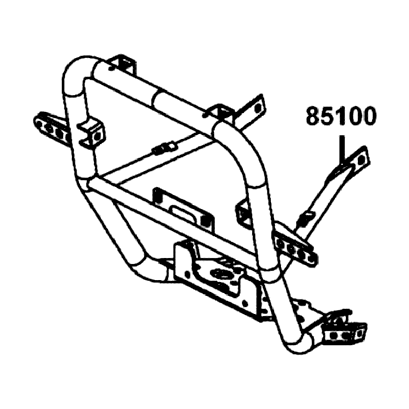 85100-ALC1-M00 PIPE COMP FR BUMPER — diagram cutout