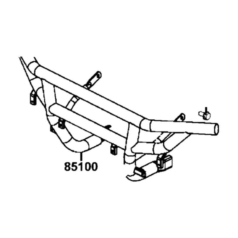 85100-LEE8-E00-MAS PIPE COMP FR BUMPER — diagram cutout