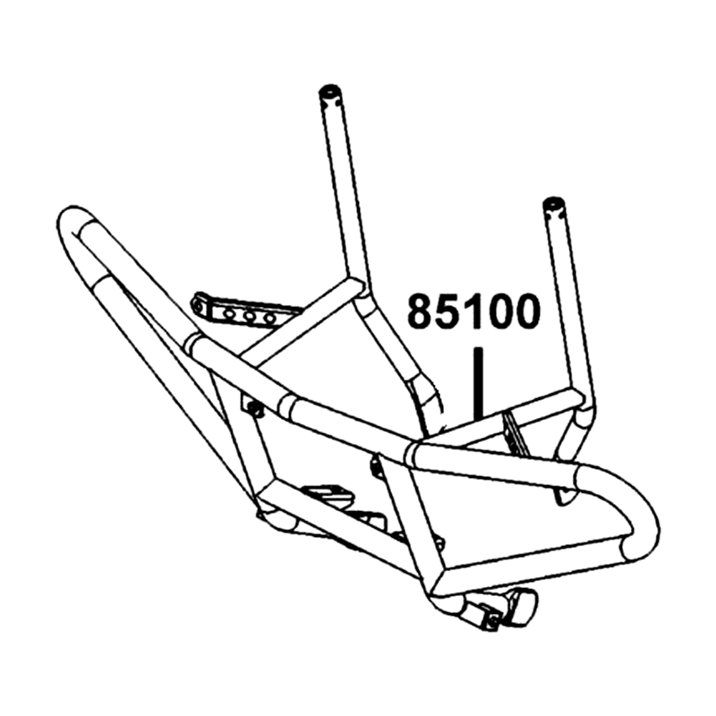 85100-LKK7-910 BUMPER FRONT — diagram cutout