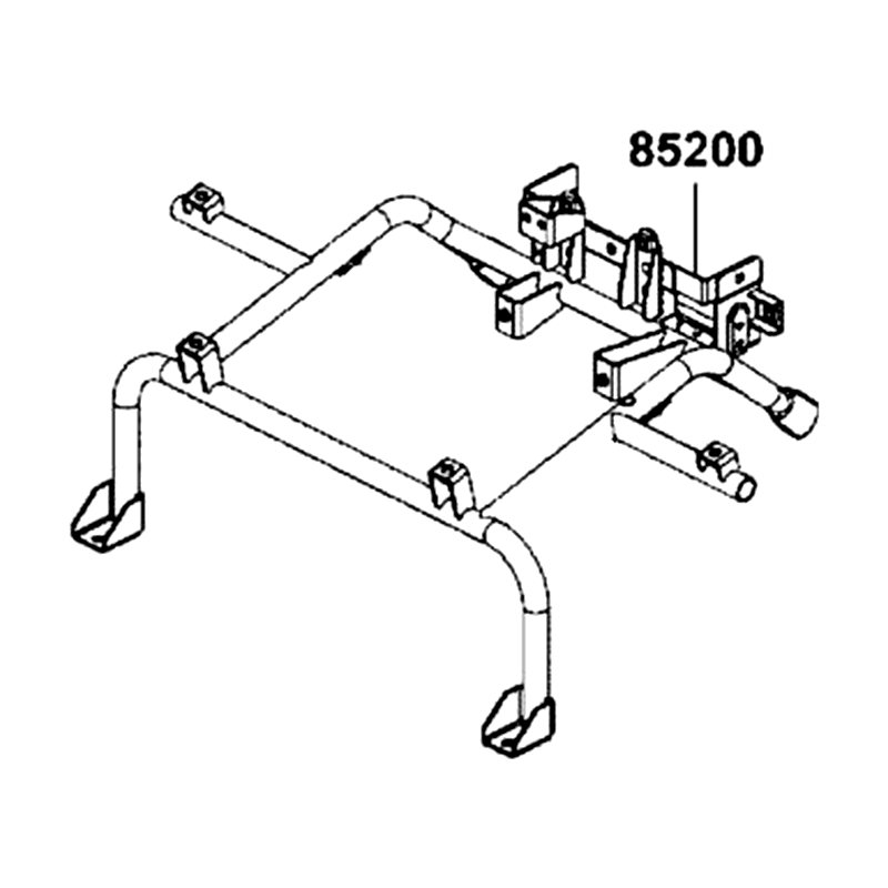 85200-AGA8-E00 SUPPORT PIPE COMP RACK — diagram cutout