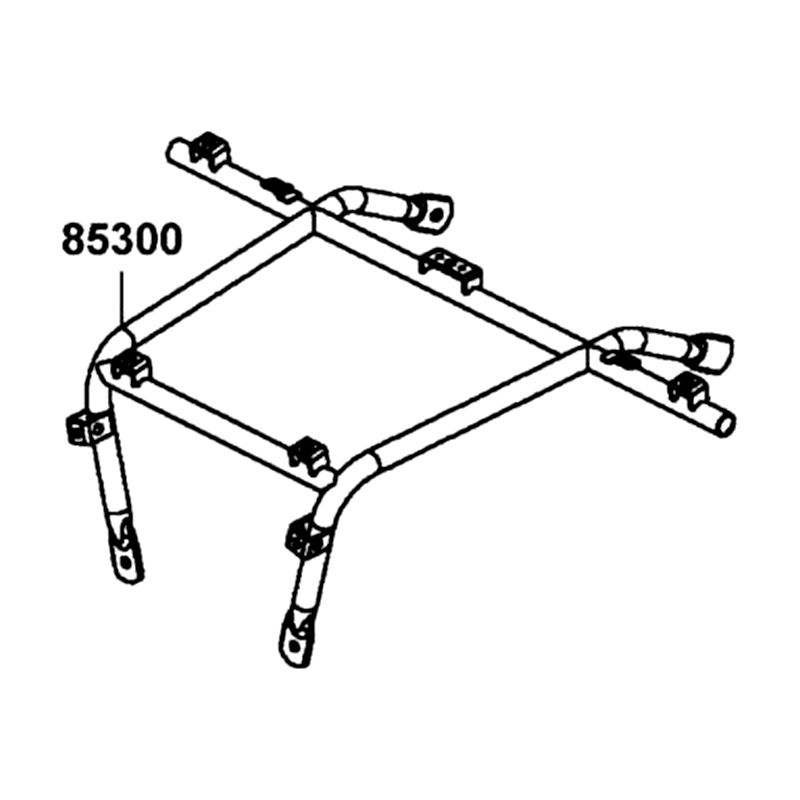 85300-ALC1-E00 SUPPORT PIPE COMP RACK — diagram cutout