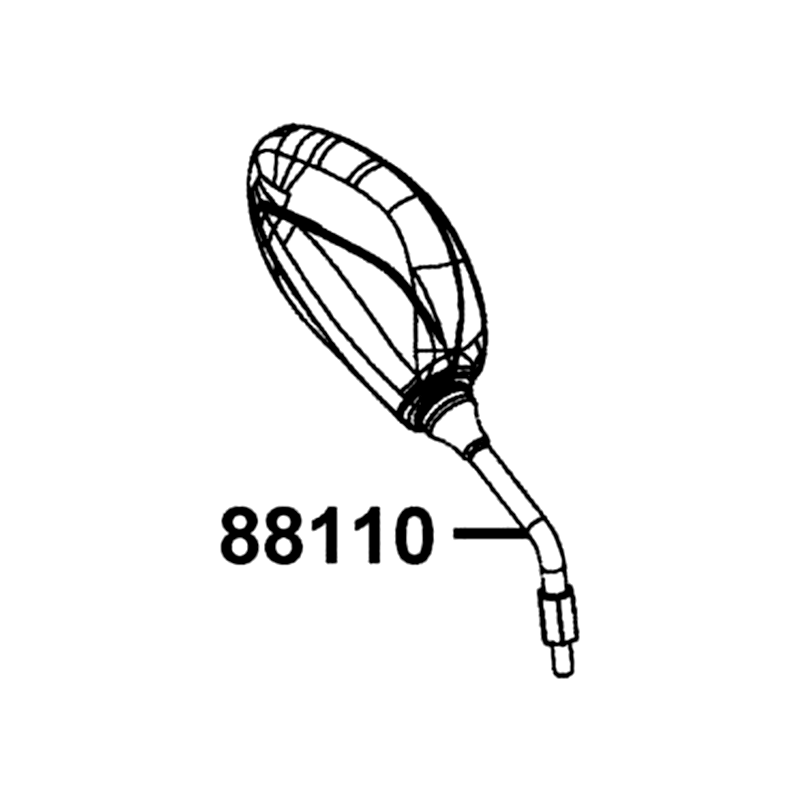 88110-AEH2-M30 MIRROR ASSY R BACK — diagram cutout