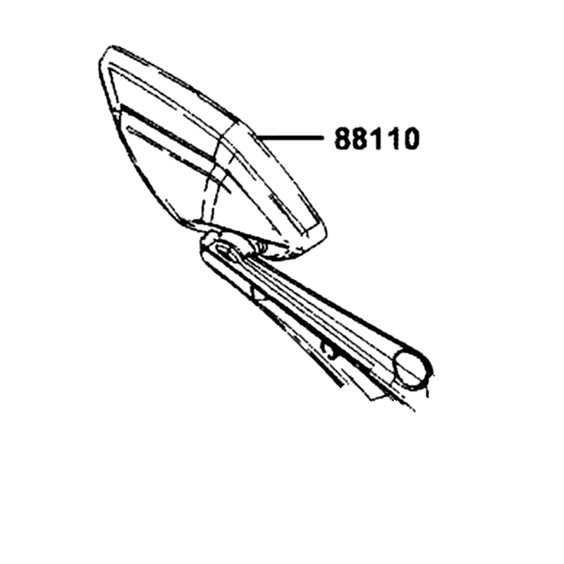 88110-BAA7-M30 MIRROR ASSY R BACK — diagram cutout