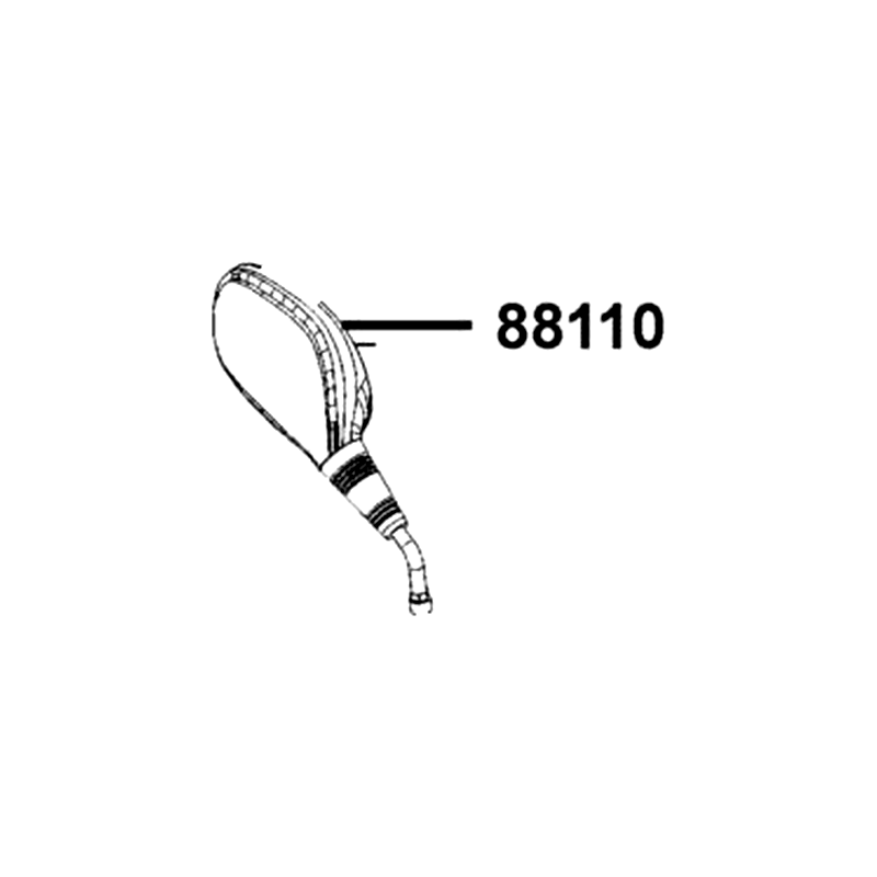 88110-LBA7-E00 MIRROR ASSY R BACK — diagram cutout