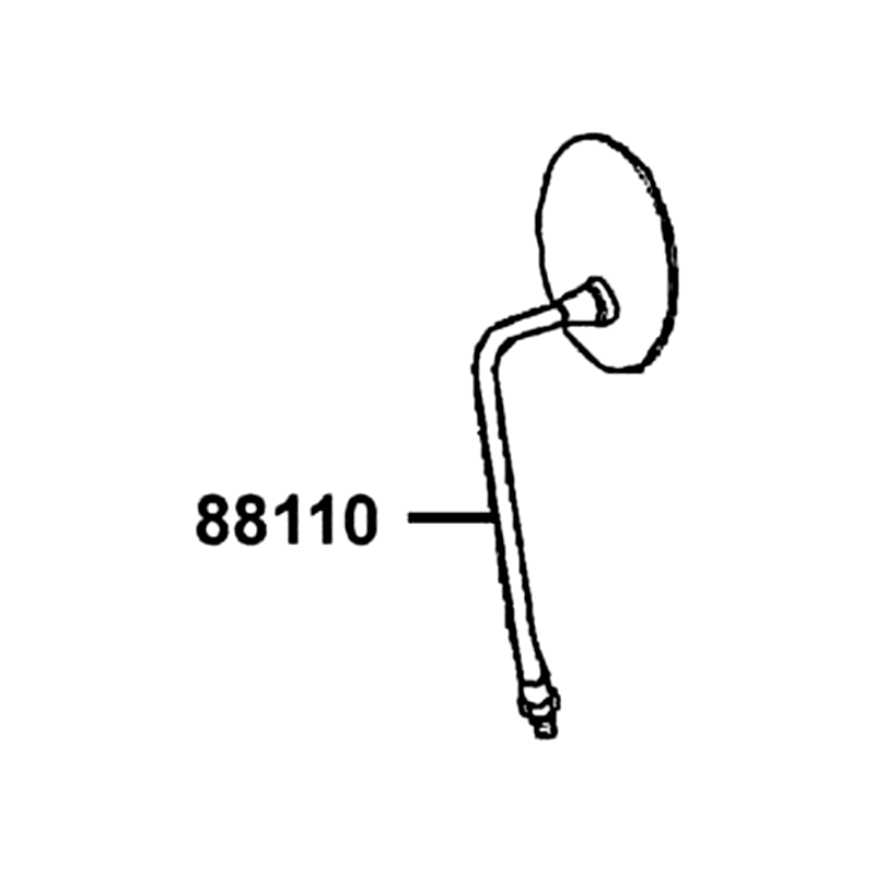 88110-LBF3-810 MIRROR ASSY R BACK — diagram cutout