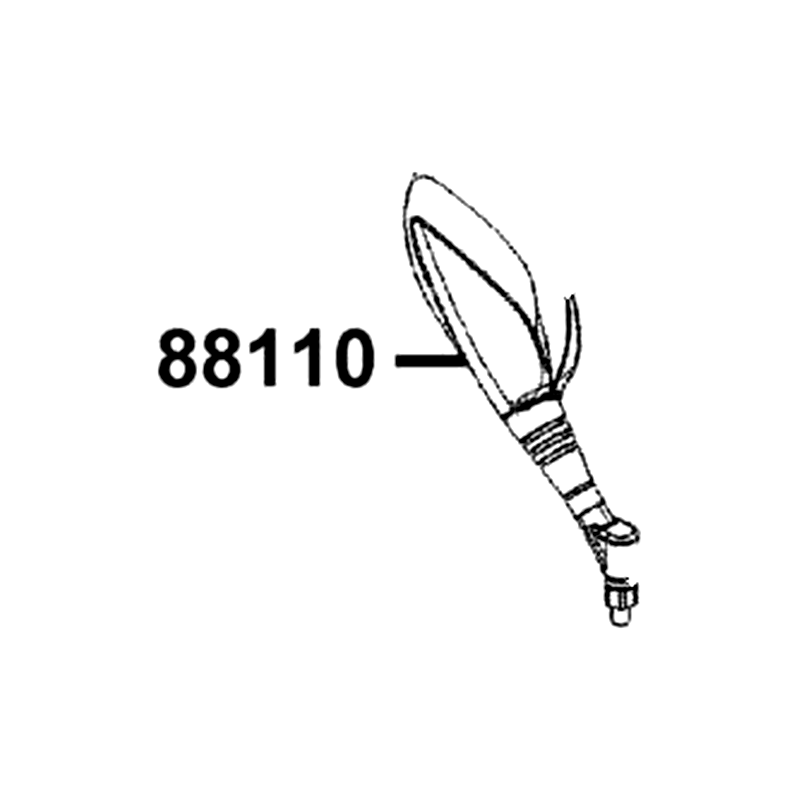88110-LEA7-M30-N1P MIRROR ASSY R BACK — diagram cutout