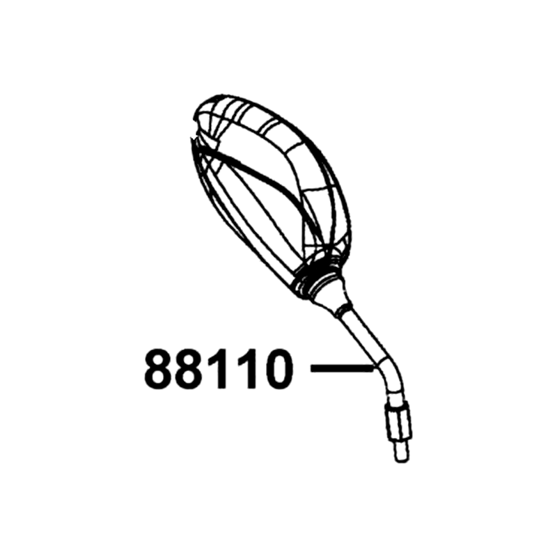 88110-LEB5-M30-NEP MIRROR ASSY R BACK — diagram cutout