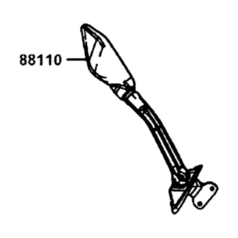 88110-LGC6-E00 MIRROR ASSY R BACK — diagram cutout