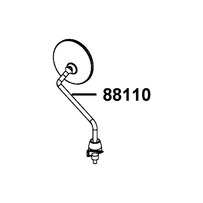 88110-LGR5-M30 MIRROR ASSY R BACK — diagram cutout