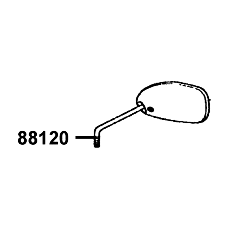 88120-ACA5-M30 MIRROR ASSY L BACK — diagram cutout