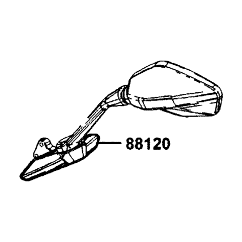 88120-AGJ5-M31 MIRROR ASSY L BACK — diagram cutout