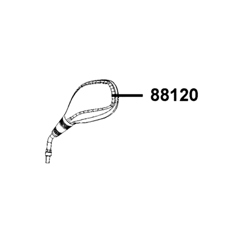 88120-LBA7-E00 MIRROR ASSY L BACK — diagram cutout