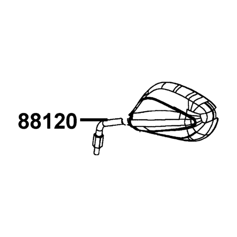 88120-LEB5-M30-NEP MIRROR ASSY L BACK — diagram cutout