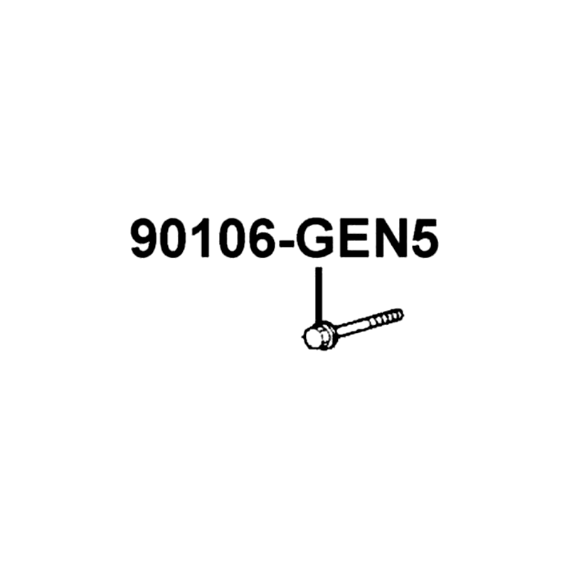 90106-GEN5-901 BOLT FLANGE 10*50 — diagram cutout