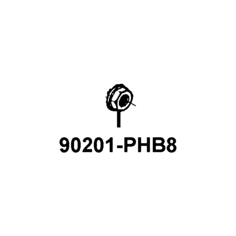 90201-PHB8-001 NUT C FLANGE M12(C) — diagram cutout