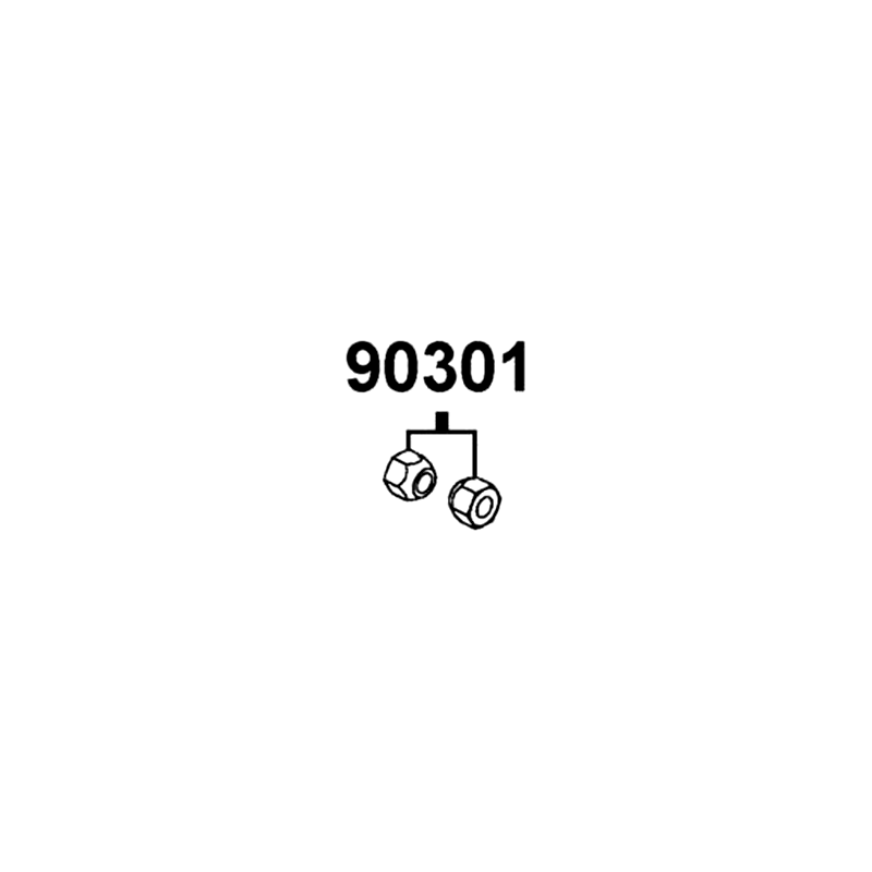 90301-4C73-C01 NUT U 6MM(C) — diagram cutout