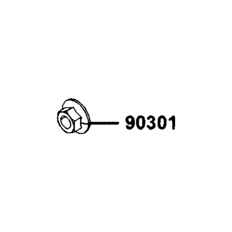 90301-LAC5-671 NUT FLANGE 6MM — diagram cutout