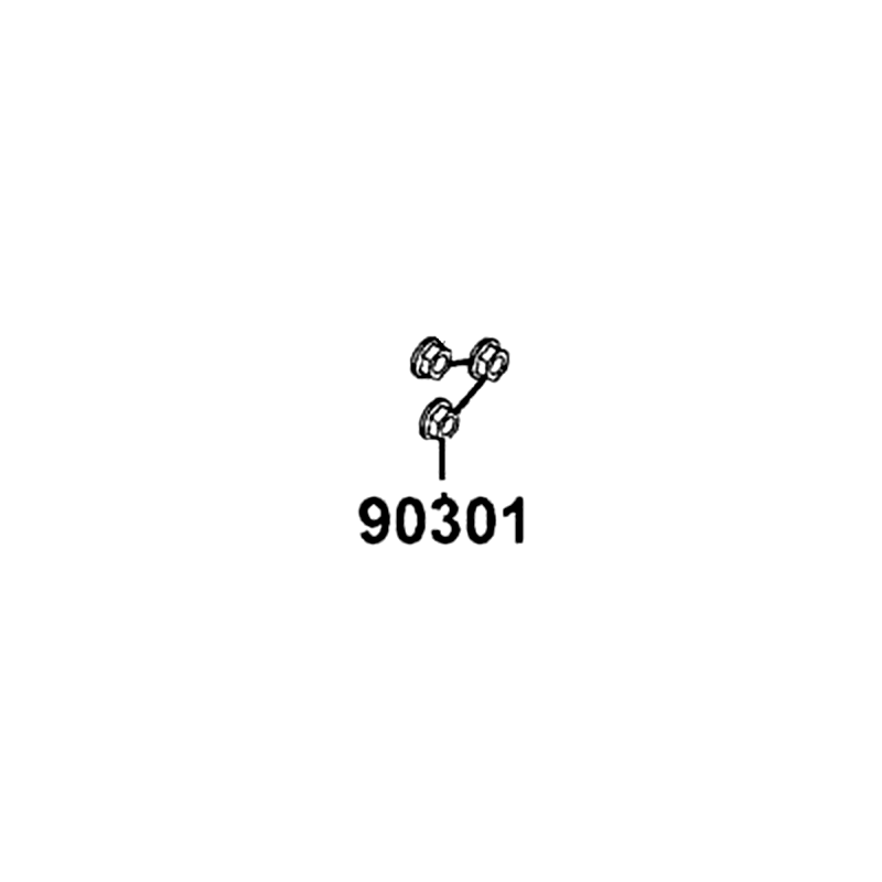 90301-LDB5-E00 NUT WHEEL — diagram cutout