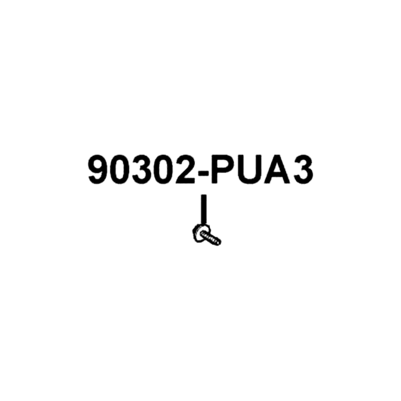 90302-PUA3-B51 BOLT-WASH 5*12 — diagram cutout