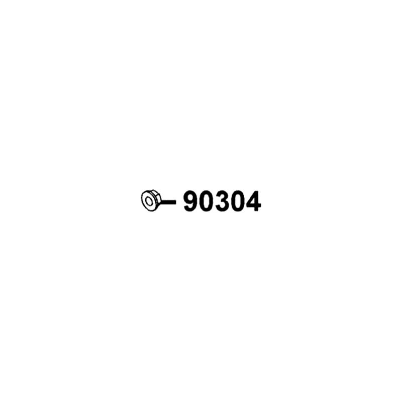 90304-GHE8-C01 NUT U 10MM(C) — diagram cutout