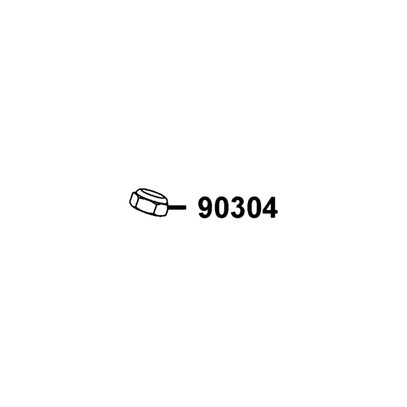 90304-KKAK-900 NUT STRG STEM — diagram cutout