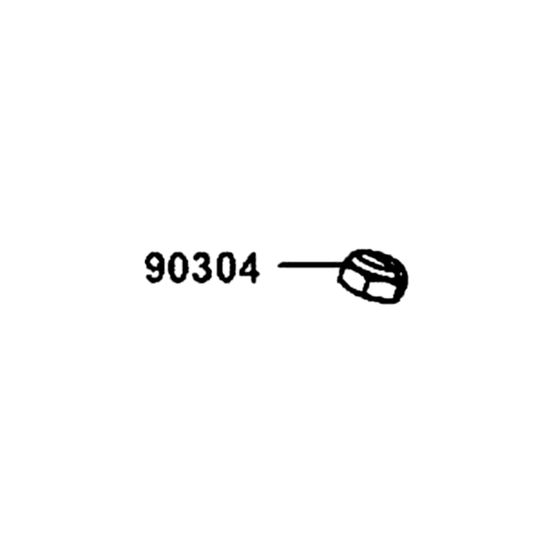 90304-KKE5-E00 NUT. STRG. STEM — diagram cutout