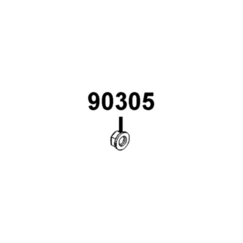 90305-LKL5-E31 NUT U FLANGE 16MM(K) — diagram cutout