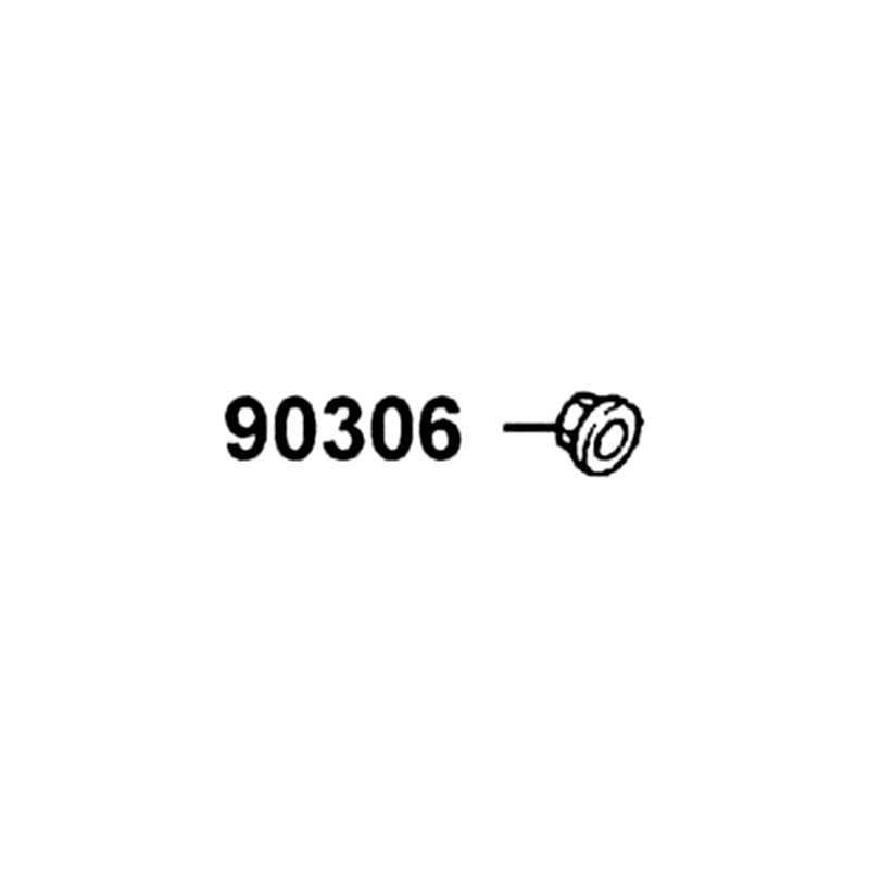 90306-GLW0-90A NUT U FLANGE 12MM(C) — diagram cutout
