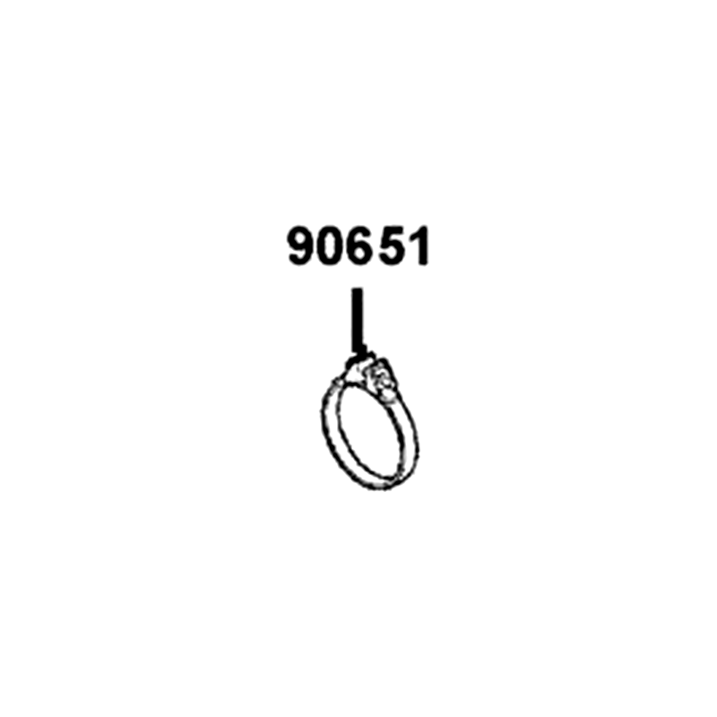 90651-AHH8-M00 BAND 57 — diagram cutout