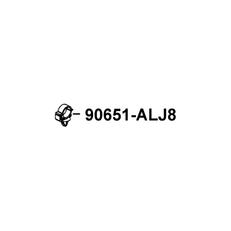 90651-ALJ8-C00 CLIP, MUDGUARD — diagram cutout