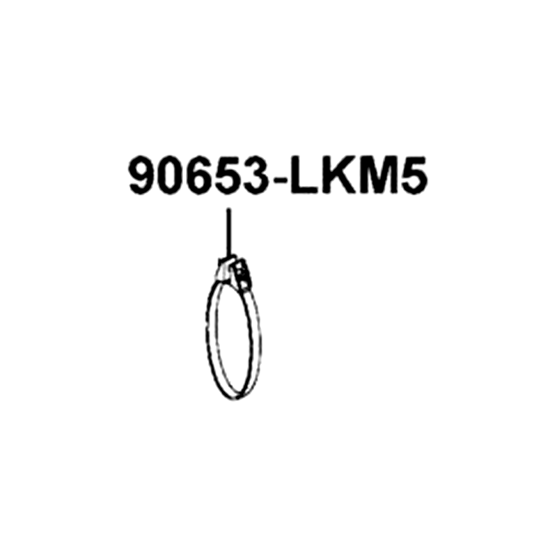 90653-LKM5-E00 BAND — diagram cutout