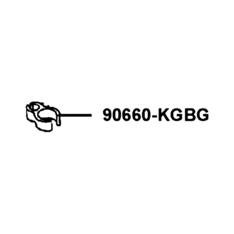 90660-KGBG-900-H4R CLAMP TUBE (Medium Gray) — diagram cutout