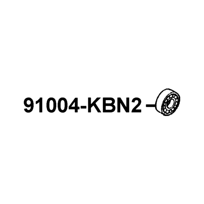 91004-KBN2-C00 BRG BALL RADIAL 6201 — diagram cutout