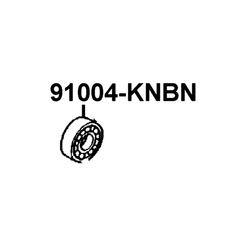 91004-KNBN-C00 BRG BALL RADIAL 6203 — diagram cutout