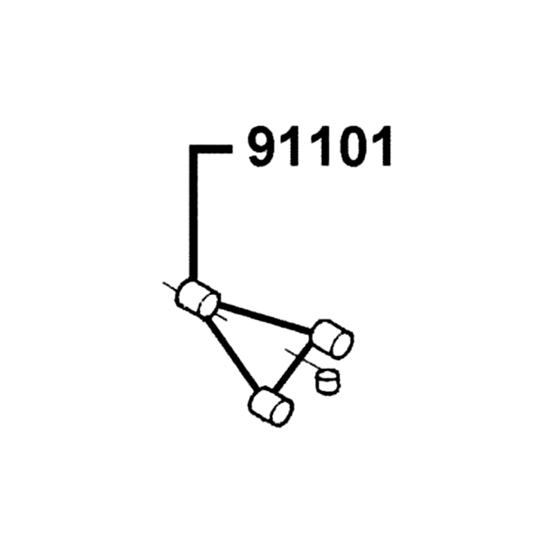 91101-1K79-711 ROLLER 10*10 — diagram cutout