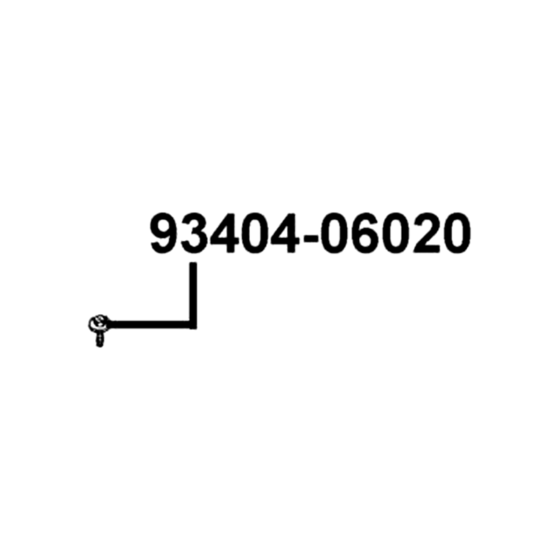 93404-06020-07 BOLT WASH 6*20 (K) — diagram cutout