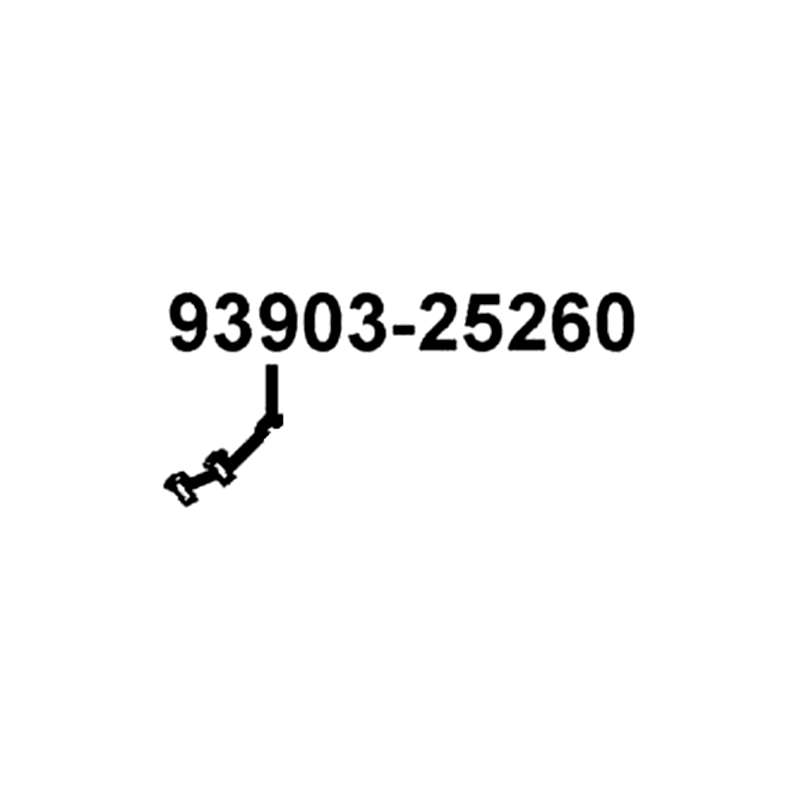 93903-25260-G SCREW TAPPING 5*12(KG) — diagram cutout