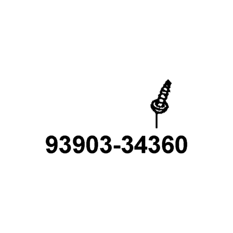 93903-34360 SCREW TAPPING 4X12 — diagram cutout