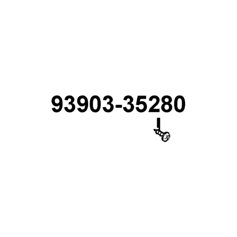 93903-35280-G SCREW TAPPING 5*12 (K) — diagram cutout