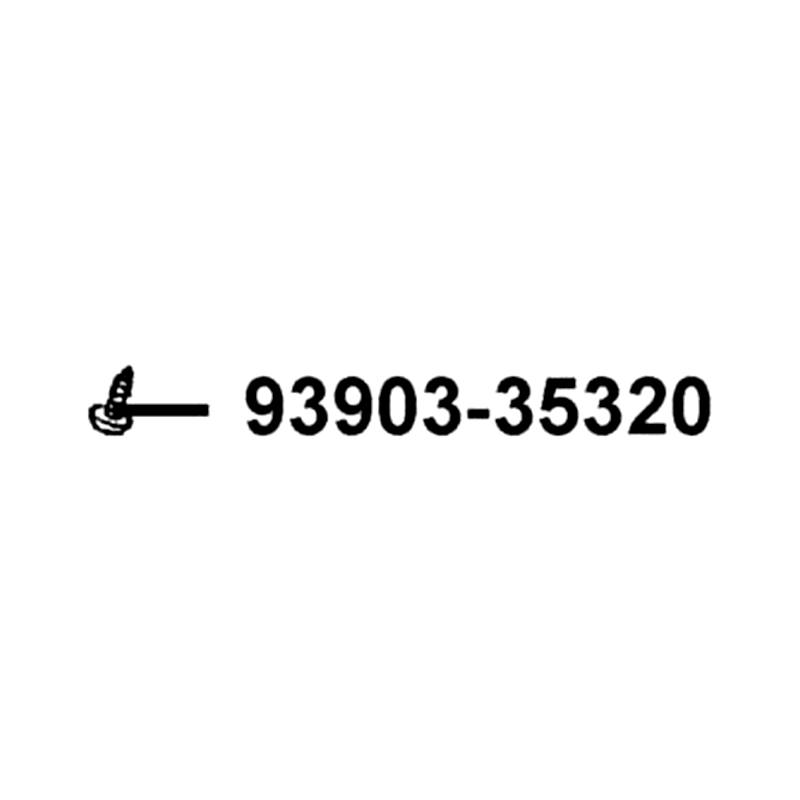 93903-35320-G SCREW TAPPING 5*16 — diagram cutout