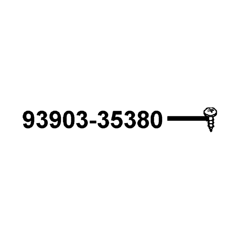 93903-35380-G SCREW TAPPING 5*16 — diagram cutout