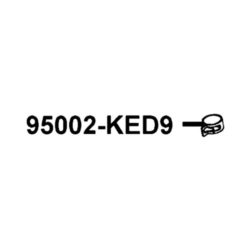 95002-KED9-M30 CLAMP D14.8 TUBE — diagram cutout