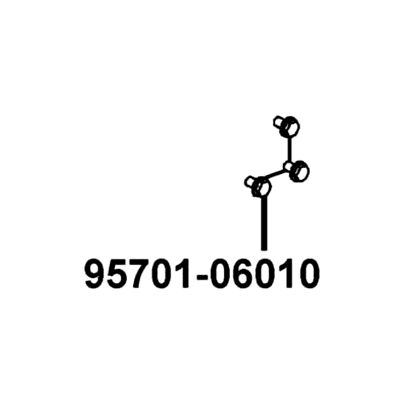 95701-06010-07G BOLT FLANGE 6*10 (K) — diagram cutout