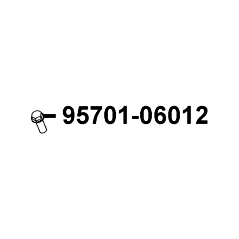 95701-06012-08 BOLT FLANGE 6*12 — diagram cutout